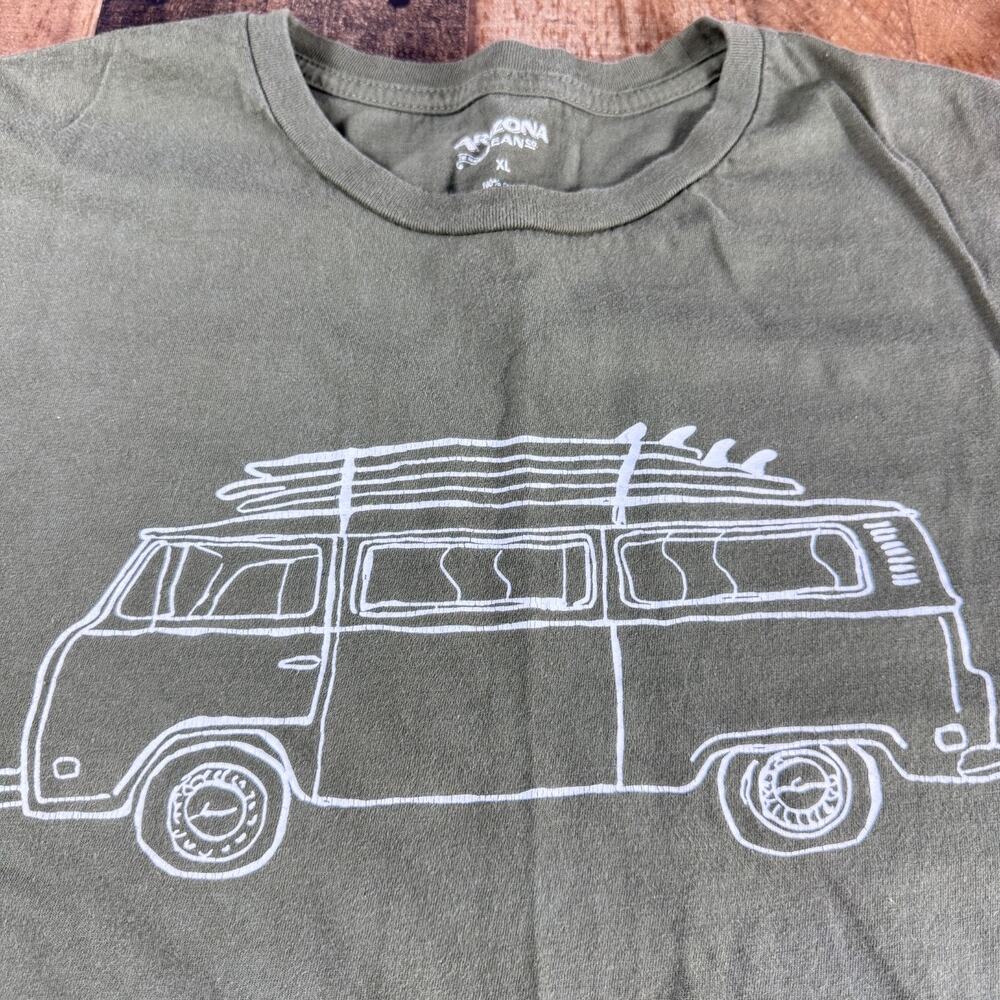 VOLKSWAGEN T1 Samba T Shirt MENS Size XL Green Cars Classic Retro VW Bus Camper